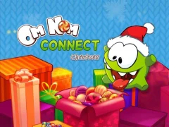 Игра Om Nom Connect Christmas онлайн