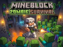 Игра Mineblock Zombie Survival онлайн