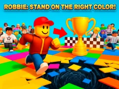 Игра Robbie: Stand on the Right Color! онлайн