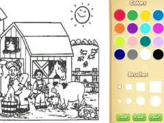 Игра Farm Coloring Book For Kids онлайн
