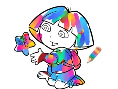 Игра Jungle Girl: Coloring Pages онлайн