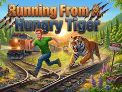 Игра Running From A Hungry Tiger онлайн