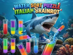 Игра Water Sort Puzzle Italian Brainrot онлайн
