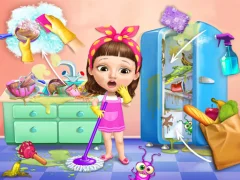 Игра Sweet Baby Girl Cleanup Messy House онлайн