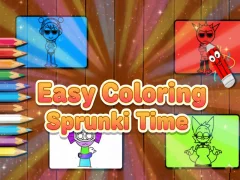 Игра Easy Coloring Sprunki Time онлайн