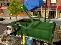 Игра Town Clean Garbage Truck онлайн