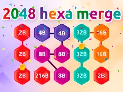 Игра 2048 Hex Chain Merge онлайн