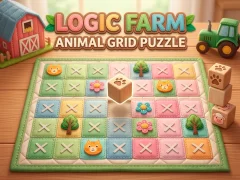 Игра Logic Farm: Animal Grid Puzzle онлайн