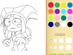 Игра Pomni Coloring Book For Kids онлайн