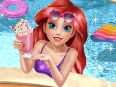 Игра Mermaid Princess Pool Time онлайн