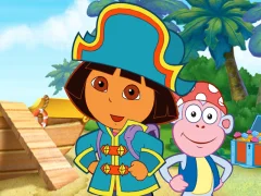 Игра Dora The explorer Dora's Pirate Boat Treasure Hunt онлайн