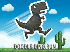 Игра Doodle Dino Run онлайн