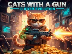 Игра Cats with a Gun Clicker Evolution онлайн