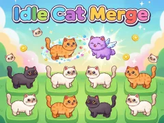 Игра Idlle Cat Merge онлайн
