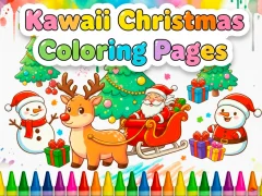 Игра Kawaii Christmas Coloring Pages онлайн
