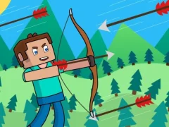 Игра Noob Archer Monster Attack онлайн
