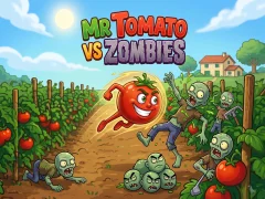 Игра Mr Tomato VS Zombies онлайн