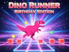 Игра Dino Runner Birthday Edition онлайн