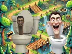 Игра Skibidi Toilet Cross The Road онлайн