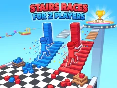 Игра Stairs Races For 2 Players онлайн