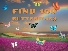 Игра Find 100 butterflies онлайн