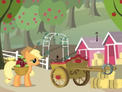 Игра My Little Pony Applejack's Apple Harvest онлайн