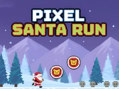 Игра Pixel Santa Run онлайн
