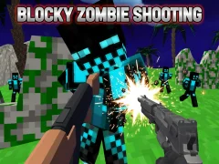 Игра Blocky Zombie Shooting онлайн