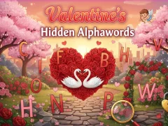 Игра Valentine's Hidden Alphawords онлайн