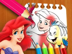 Игра The Little Mermaid Coloring Book онлайн
