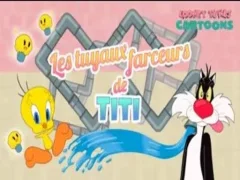 Игра Looney Tunes Cartoons Les tuyaux farceurs de Titi онлайн