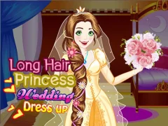Игра Long Hair Princess Wedding Dress up онлайн