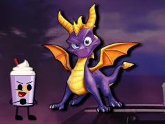 Игра Flappy Spyro Grimace онлайн