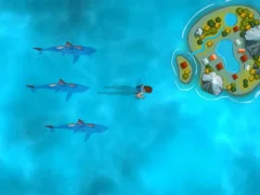 Игра Survive the Sharks онлайн