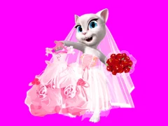 Игра Talking Tom Angela City Wedding Boutique онлайн