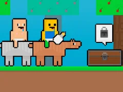 Игра Baby Noob vs Baby Obby Horse онлайн