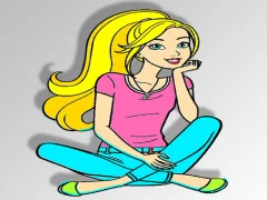 Игра Barbie Coloring онлайн