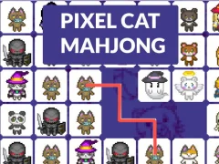 Игра Pixel cat mahjong онлайн