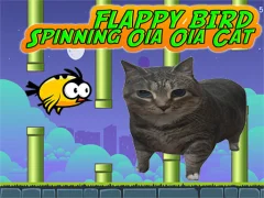 Игра Flappy Bird Spinning oia oia Cat онлайн