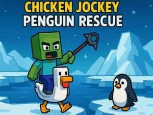 Игра Куриный жокей: Спасение пингвинов онлайн