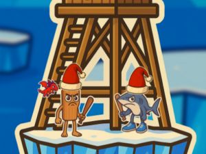 Игра Снежная арена Тунг Тунг Сахур онлайн