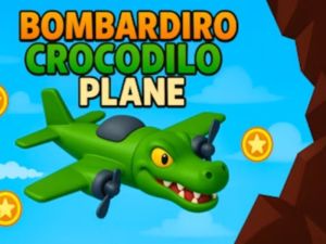 Игра Бомбардиро Крокодило: Самолет онлайн