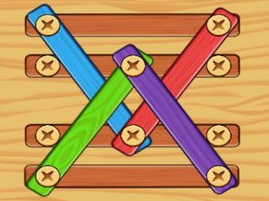 Игра Винты, гайки, болты: деревянное решение онлайн