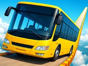 Игра Воздушный автобус Движение по мега рампе онлайн