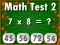 Игра Math Test 2 онлайн
