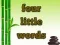 Игра Four Little Words онлайн