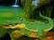 Игра Crocodile Waterfalls Forest Escape онлайн