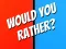 Игра Would You Rather? онлайн