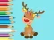 Игра Coloring Book: Cute Christmas Reindeer онлайн