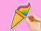 Игра Coloring Book: Rainbow Ice Cream онлайн